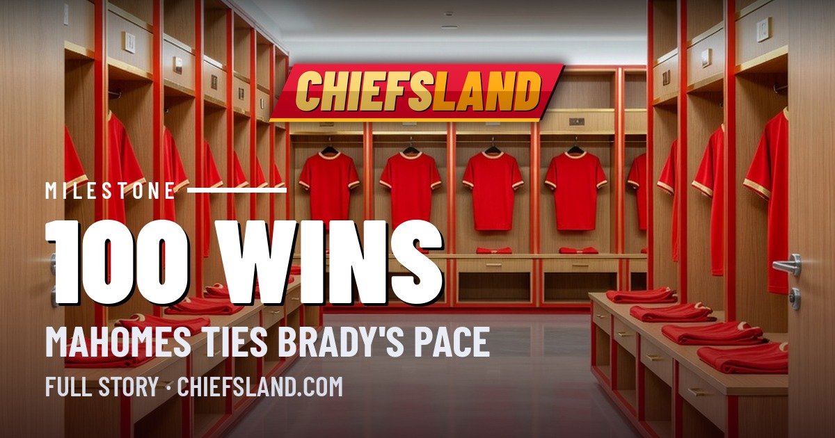 100 Wins and Counting: Mahomes Ties Brady's Pace, and His Favorite Still Isn't a Big Game