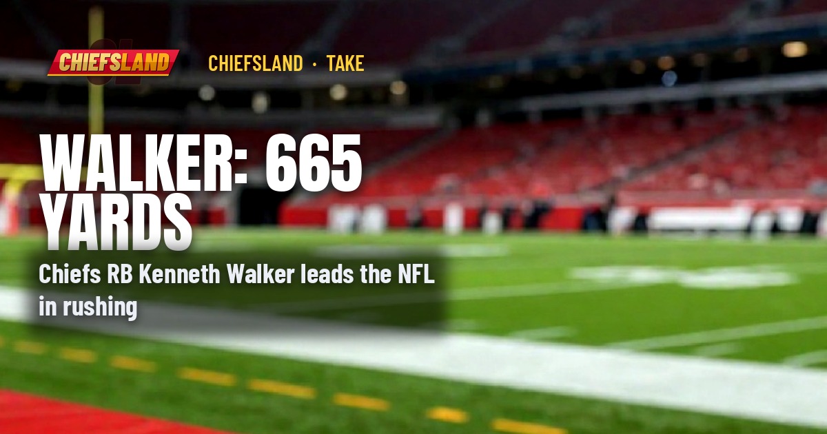 Chiefs' Kenneth Walker Leads the NFL With 665 Rushing Yards in Five Games