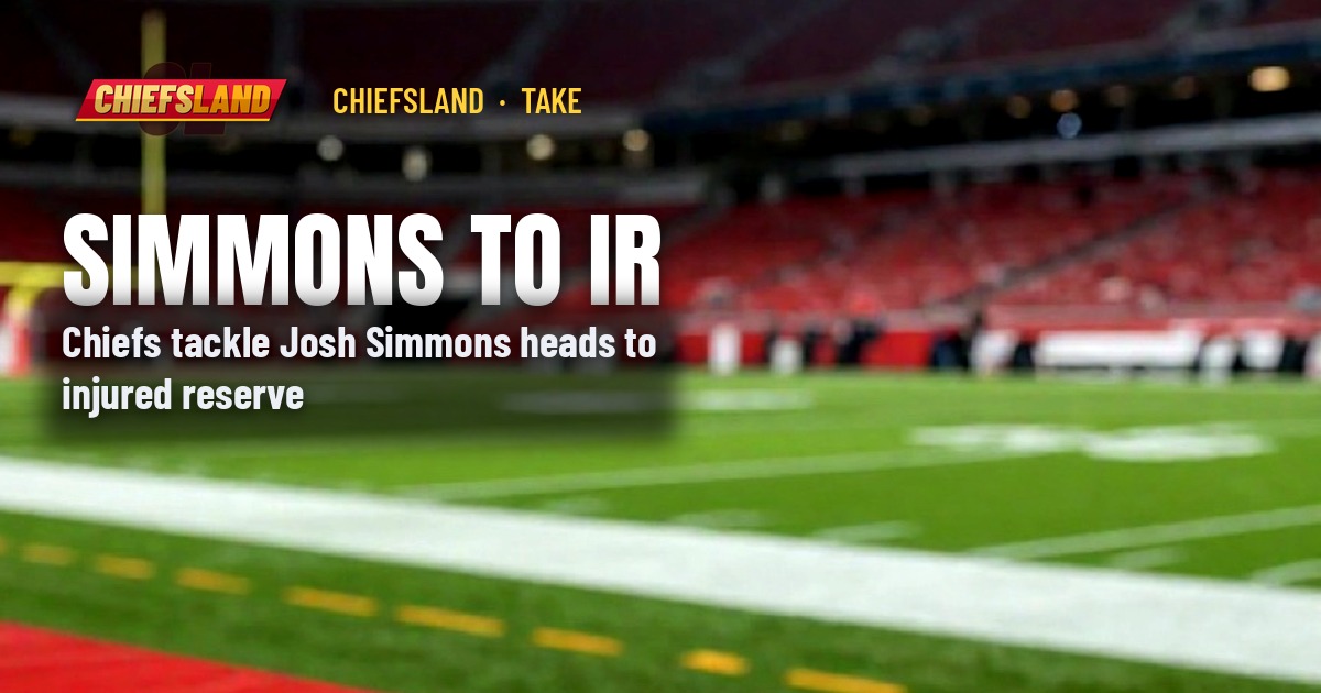 Josh Simmons Heads to Injured Reserve as His Back Rehab Stalls